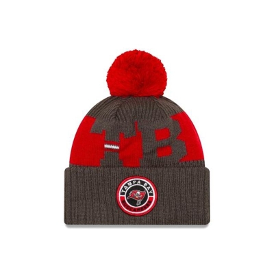 Grey Tampa Bay Buccaneers Hat - New Era NFL Alternate Cold Weather Sport Knit Beanie USA0256149